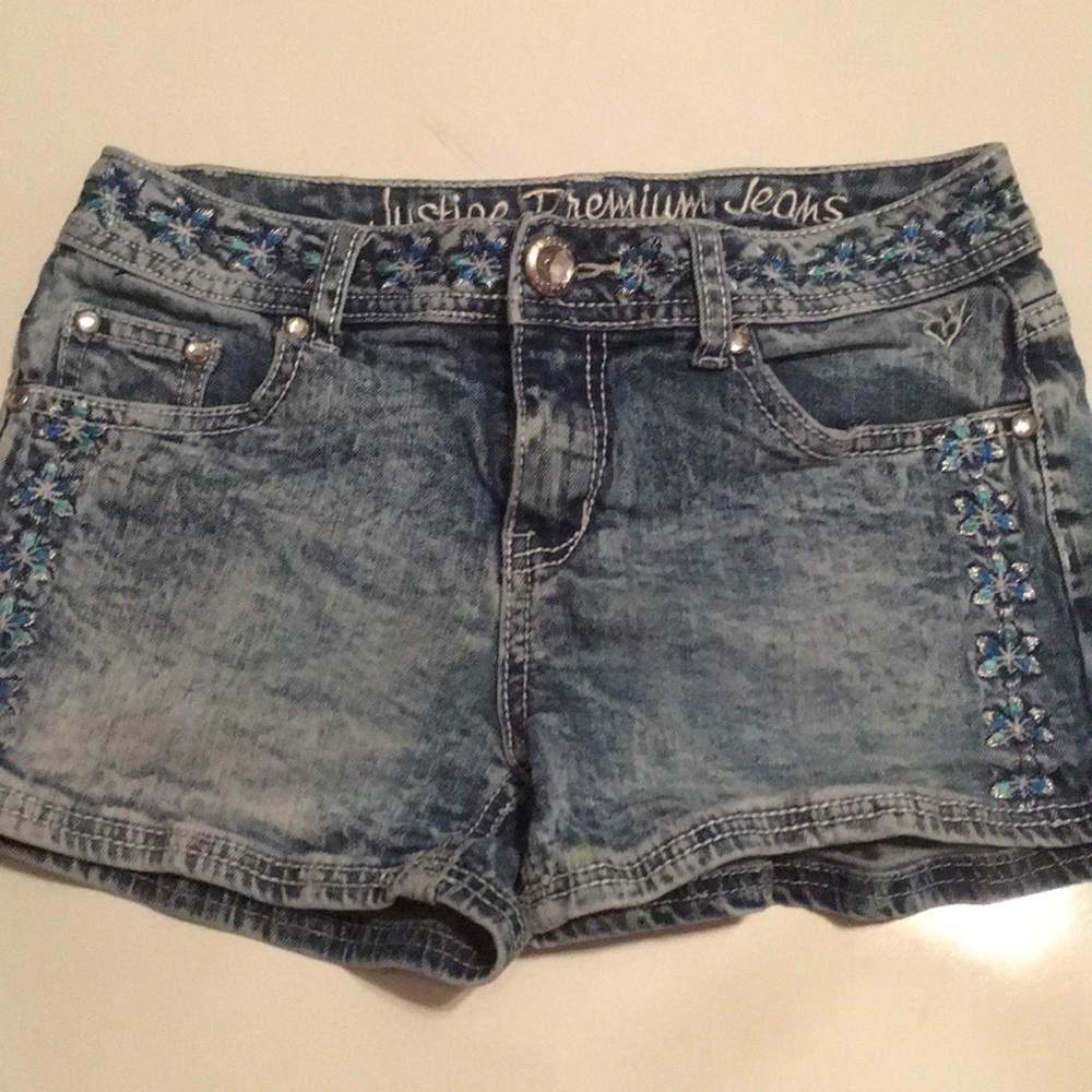 Justice patterned shorts